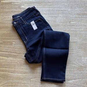 Old Navy High-waisted Wow Straight Ankle Jeans in Dark Wash 8 NWT